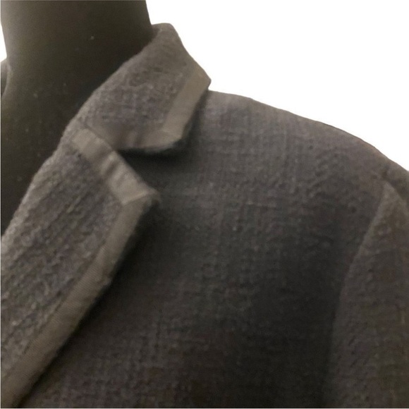 BANANA REPUBLIC Black Double-Breasted Textured Women's Blazer - Picture 7 of 16